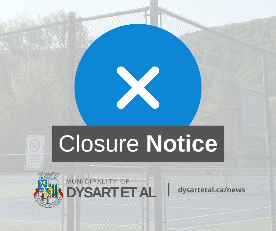 tennis courts closure notice